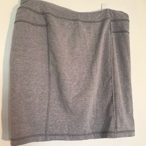 Athleta Deconstructed Pencil Skirt Gray Sz SM